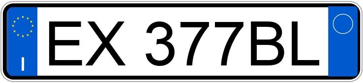Numer rejestracyjny EX377BL posiada FORD B-Max