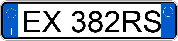 Numer rejestracyjny EX382RS posiada FIAT Panda 3a serie Numer rejestracyjny EX382RS posiada FIAT Panda 3a serie