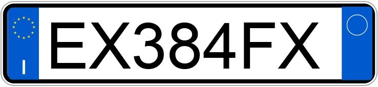 Numer rejestracyjny EX384FX posiada KIA Soul 2a serie