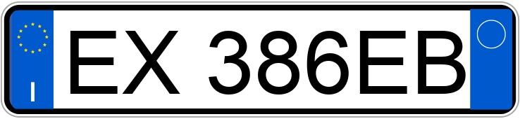 Numer rejestracyjny EX386EB posiada VOLKSWAGEN Golf 7a serie