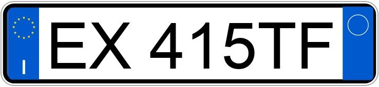 Numer rejestracyjny EX415TF posiada CITROEN C3 2a serie