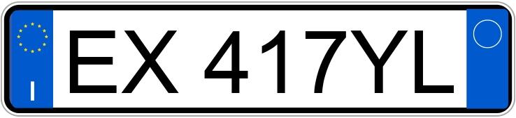 Numer rejestracyjny EX417YL posiada NISSAN Qashqai 2a serie Numer rejestracyjny EX417YL posiada NISSAN Qashqai 2a serie
