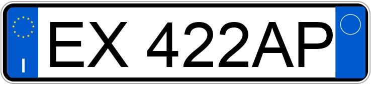 Numer rejestracyjny EX422AP posiada FIAT Punto 4a serie