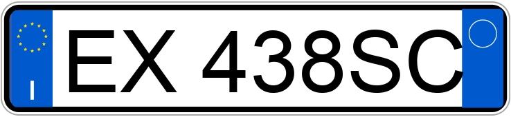 Numer rejestracyjny EX438SC posiada FIAT Panda 3a serie Numer rejestracyjny EX438SC posiada FIAT Panda 3a serie