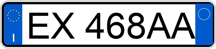 Numer rejestracyjny EX468AA posiada FIAT Panda 3a serie