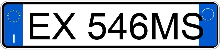 Numer rejestracyjny EX546MS posiada TOYOTA Yaris 3a serie