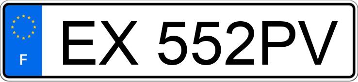 Numer rejestracyjny EX552PV posiada BMW 525