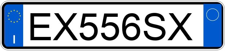 Numer rejestracyjny EX556SX posiada SKODA Rapid
