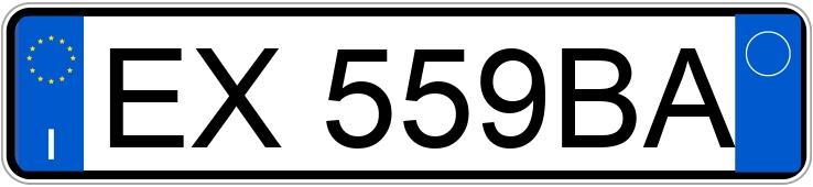 Numer rejestracyjny EX559BA posiada FIAT Sedici