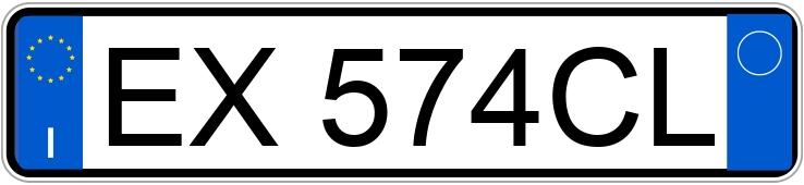 Numer rejestracyjny EX574CL posiada SUZUKI Alto