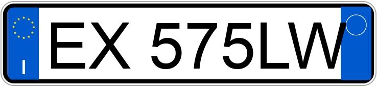 Numer rejestracyjny EX575LW posiada AUDI A1-S1