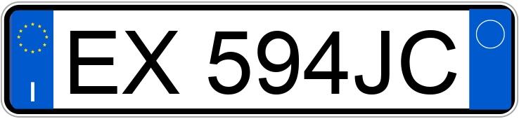 Numer rejestracyjny EX594JC posiada FIAT Punto 4a serie Numer rejestracyjny EX594JC posiada FIAT Punto 4a serie