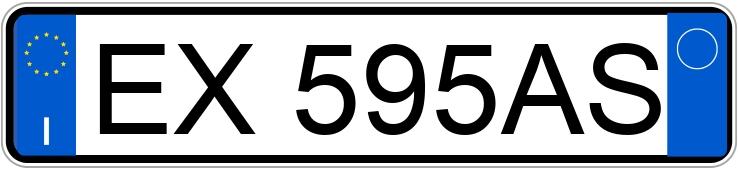 Numer rejestracyjny EX595AS posiada FIAT Punto 4a serie
