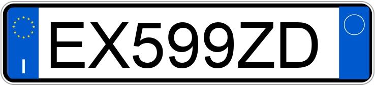 Numer rejestracyjny EX599ZD posiada TOYOTA Aygo 2a serie