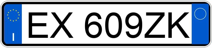 Numer rejestracyjny EX609ZK posiada BMW Serie 1