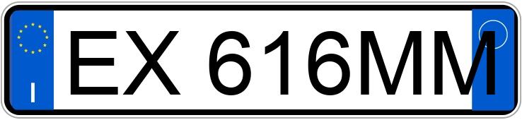 Numer rejestracyjny EX616MM posiada FIAT Punto 4a serie