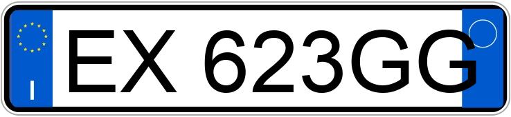 Numer rejestracyjny EX623GG posiada VOLVO V60