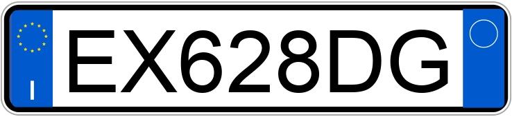 Numer rejestracyjny EX628DG posiada FIAT Punto 4a serie