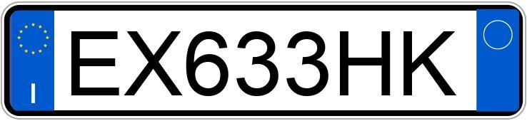 Numer rejestracyjny EX633HK posiada PEUGEOT 208 1o serie