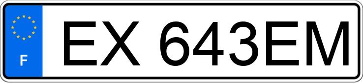 Numer rejestracyjny EX643EM posiada FORD S-MAX