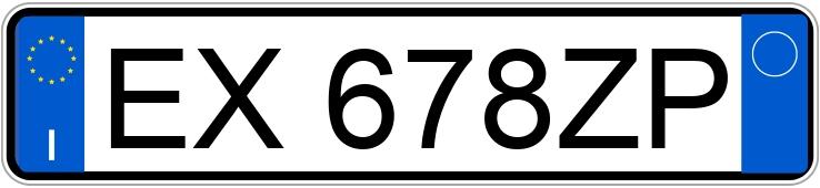 Numer rejestracyjny EX678ZP posiada FIAT 500