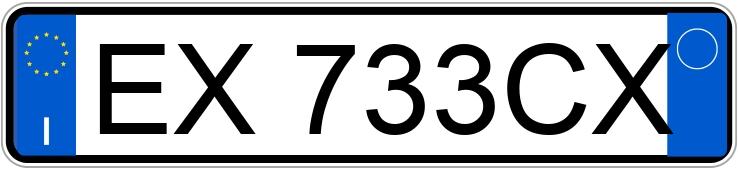 Numer rejestracyjny EX733CX posiada RENAULT Megane 3a serie
