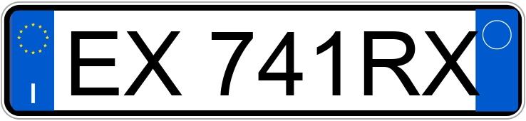 Numer rejestracyjny EX741RX posiada MINI Mini Countrym.
