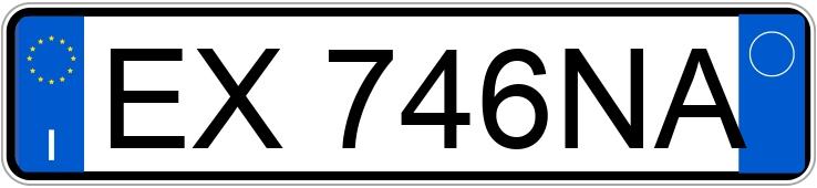 Numer rejestracyjny EX746NA posiada FIAT QUBO