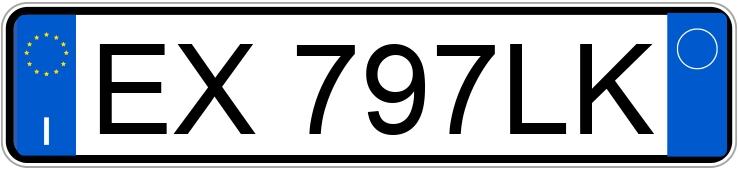 Numer rejestracyjny EX797LK posiada AUDI A4 4a serie