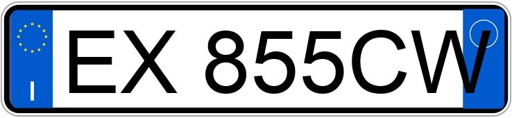 Numer rejestracyjny EX855CW posiada DS DS 4