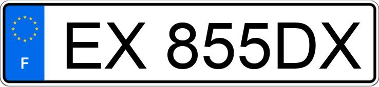 Numer rejestracyjny EX855DX posiada RENAULT TWINGO III