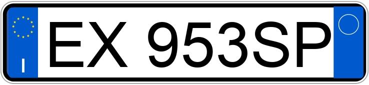 Numer rejestracyjny EX953SP posiada PEUGEOT 208 1o serie