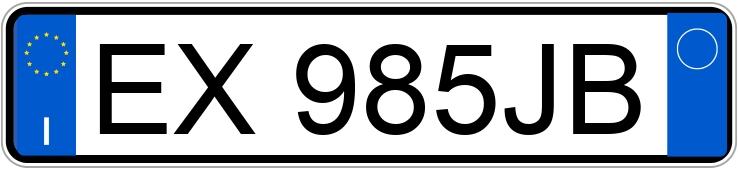 Numer rejestracyjny EX985JB posiada CITROEN C3 2a serie