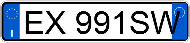 Numer rejestracyjny EX991SW posiada OPEL Corsa 4a serie