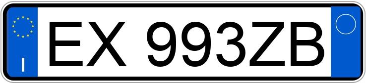 Numer rejestracyjny EX993ZB posiada FIAT 500L