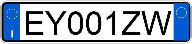 Numer rejestracyjny EY001ZW posiada AUDI A1-S1