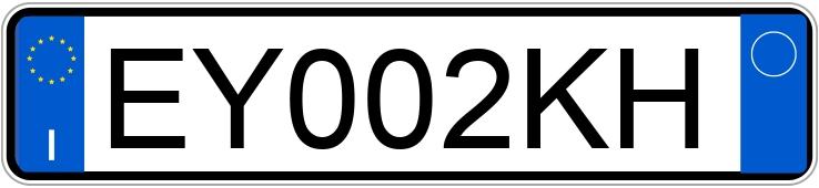 Numer rejestracyjny EY002KH posiada ALFA ROMEO MiTo