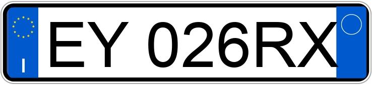 Numer rejestracyjny EY026RX posiada DACIA Sandero 2a serie