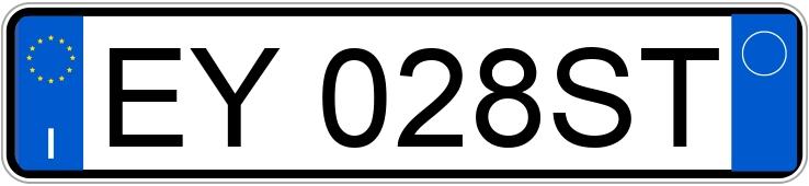 Il numero di registrazione EY028ST ha DACIA NUOVA SANDERO