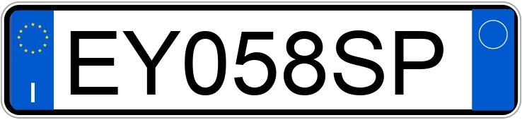 Numer rejestracyjny EY058SP posiada MERCEDES Classe C