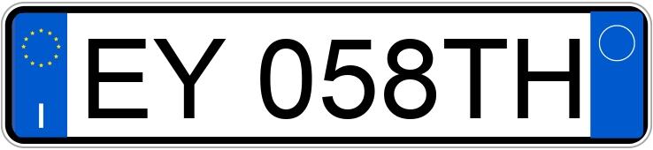 Numer rejestracyjny EY058TH posiada LANCIA Ypsilon 3a serie Numer rejestracyjny EY058TH posiada LANCIA Ypsilon 3a serie