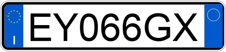 Numer rejestracyjny EY066GX posiada OPEL Mokka 1a serie