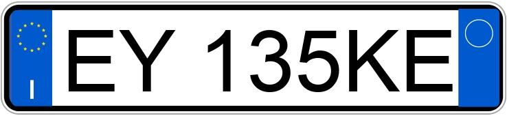 Numer rejestracyjny EY135KE posiada FIAT Punto 4a serie