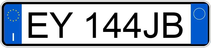 Numer rejestracyjny EY144JB posiada AUDI A4 4a serie