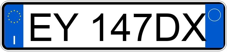 Numer rejestracyjny EY147DX posiada BMW 316D