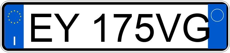 Numer rejestracyjny EY175VG posiada ALFA ROMEO Giulietta