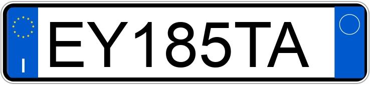 Numer rejestracyjny EY185TA posiada ALFA ROMEO Giulietta Numer rejestracyjny EY185TA posiada ALFA ROMEO Giulietta