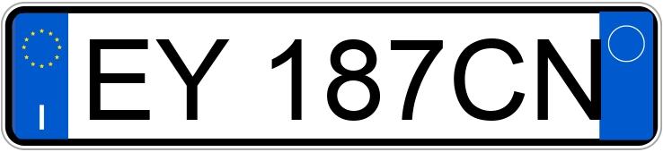 Numer rejestracyjny EY187CN posiada BMW Serie 5