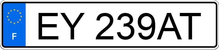 Registreringsnummeret EY239AT har MERCEDES CLASSE C