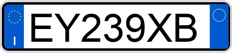 Numer rejestracyjny EY239XB posiada AUDI A4 4a serie Numer rejestracyjny EY239XB posiada AUDI A4 4a serie